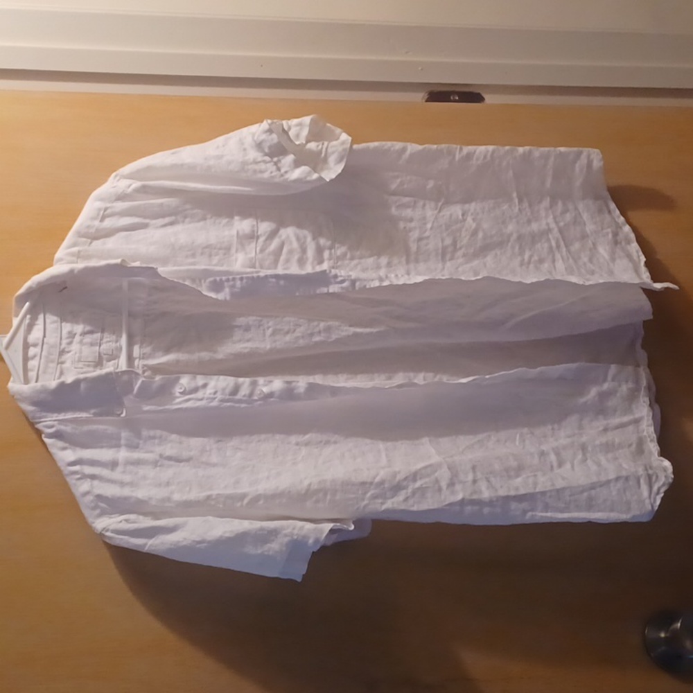 Porter & Ash White Linen Shirt